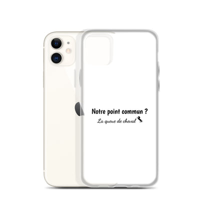 Coque iPhone Notre point commun la queue de cheval iPhone 11 - Sedurro