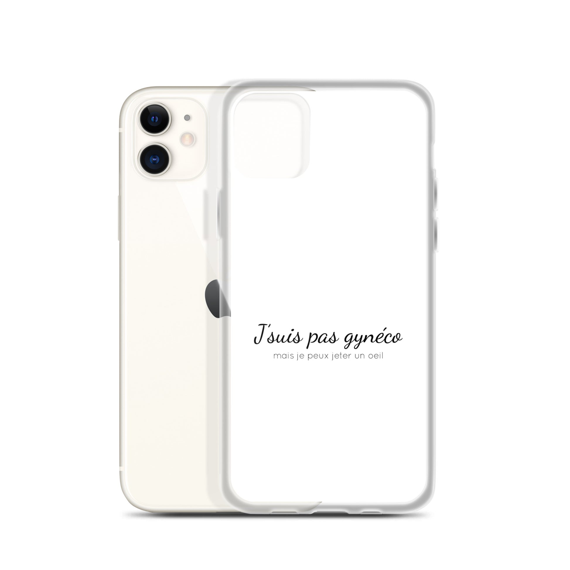 Coque iPhone Je suis pas gynéco mais je peux jeter un oeil - Sedurro