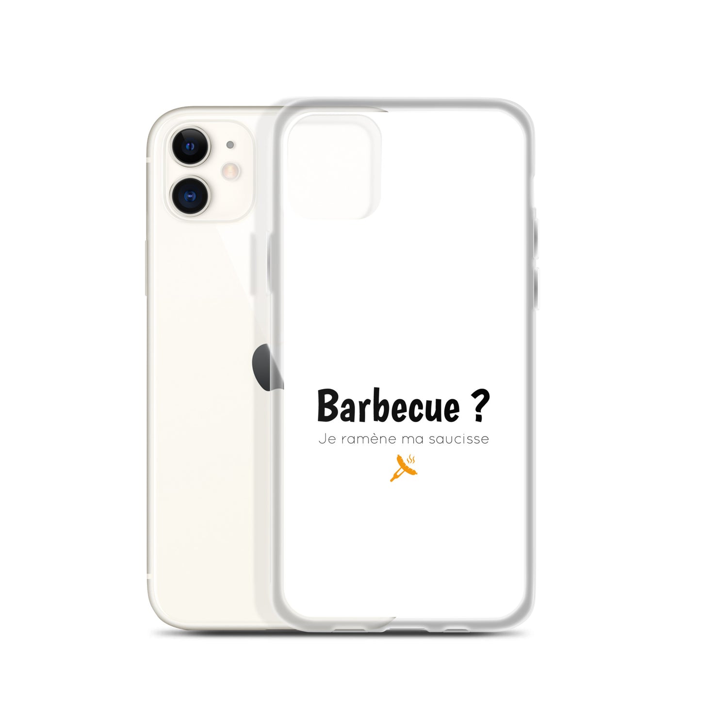 Coque iPhone Barbecue je ramène ma saucisse iPhone 11 - Sedurro