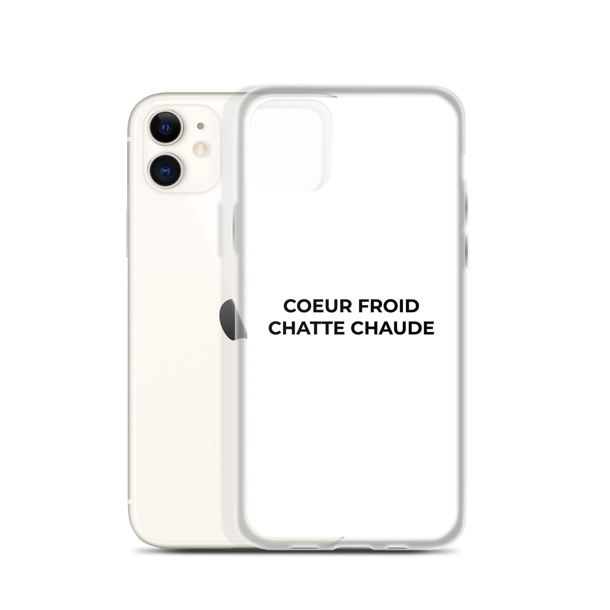 Coque iPhone Cœur froid chatte chaude - Sedurro