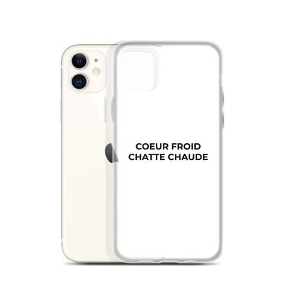 Coque iPhone Cœur froid chatte chaude - Sedurro