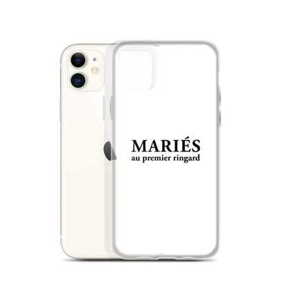 Coque iPhone Mariés au premier ringard - Sedurro
