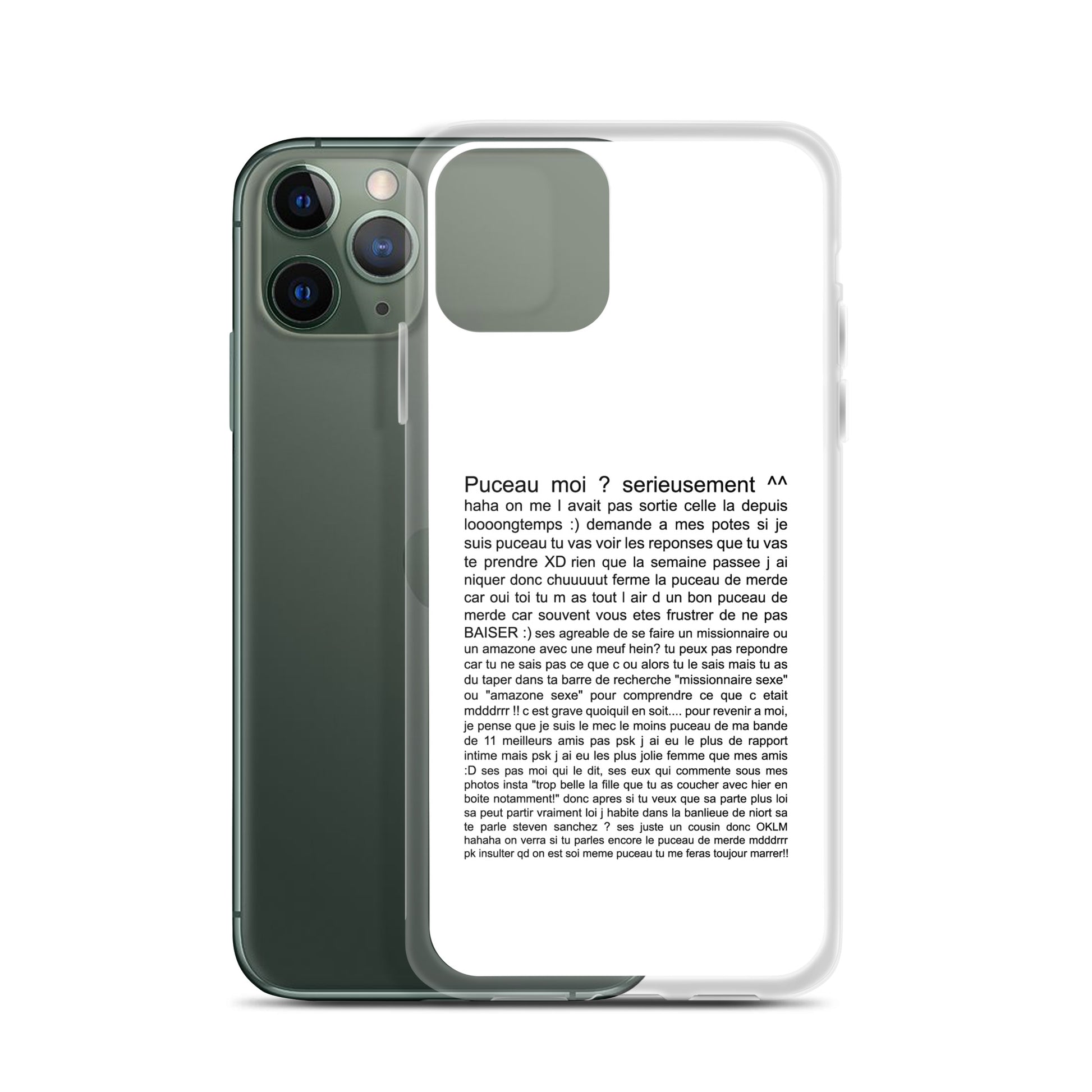 Coque iPhone Puceau moi on me l'avait pas sorti depuis longtemps - Sedurro