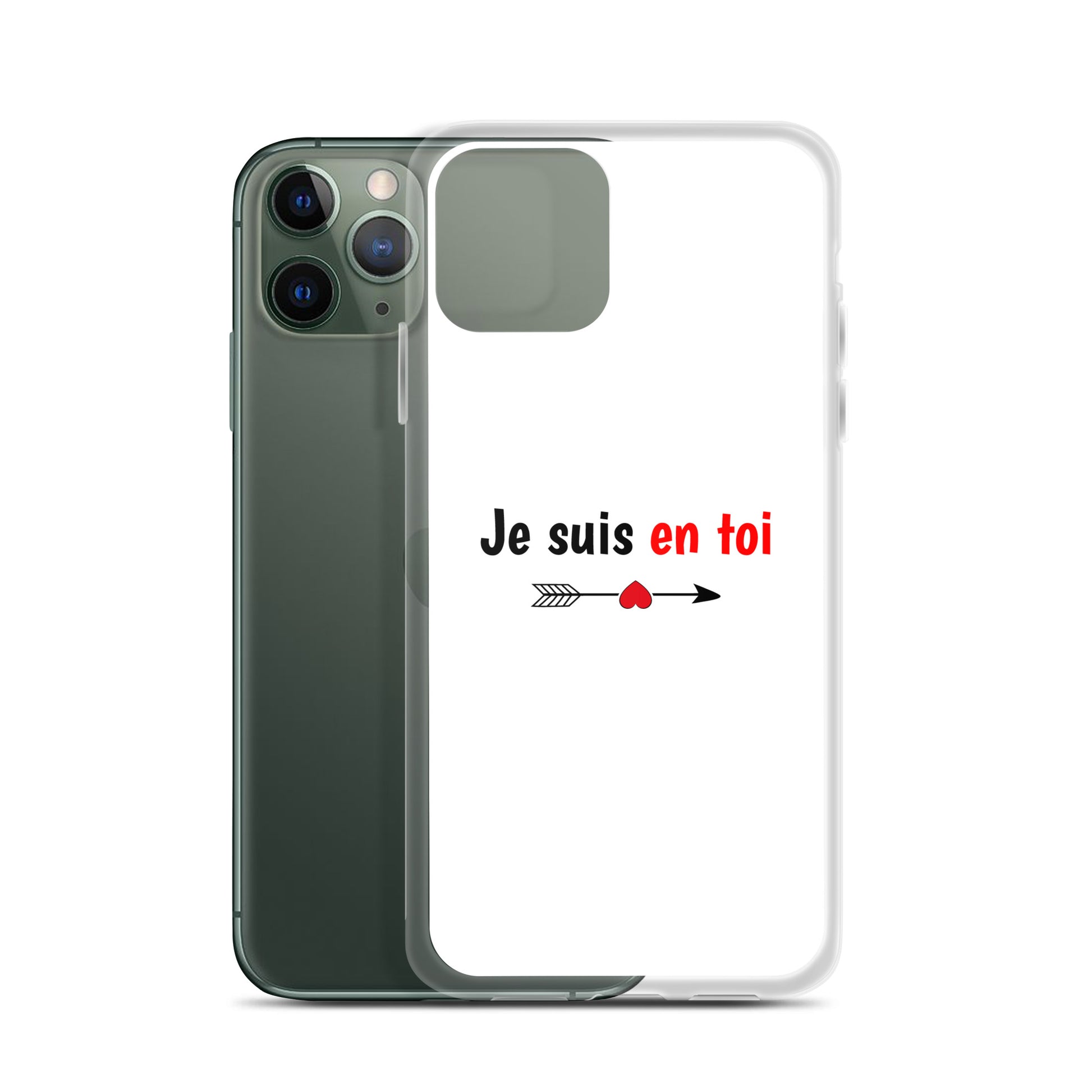 Coque iPhone Je suis en toi flèche cupidon - Sedurro