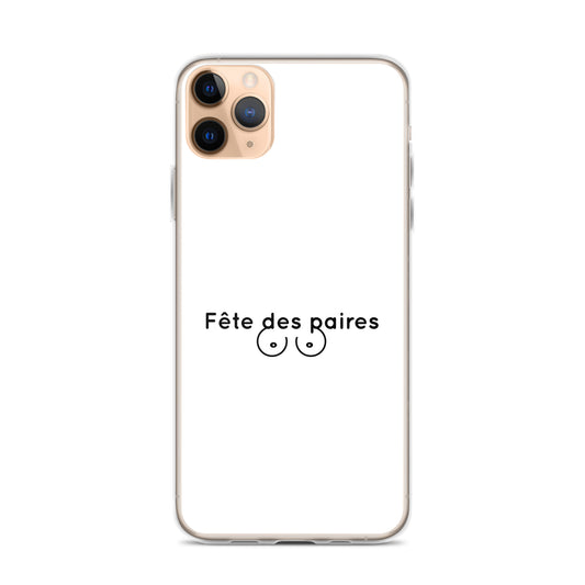 Coque iPhone Fête des paires poitrine - Sedurro