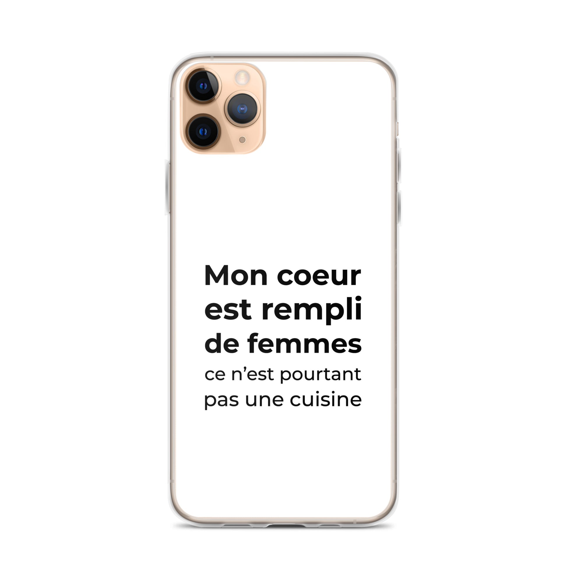 Coque iPhone Mon cœur est rempli de femmes ce n'est pourtant pas une cuisine - Sedurro