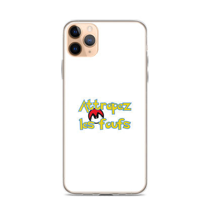 Coque iPhone Attrapez les foufs Pokeboule - Sedurro