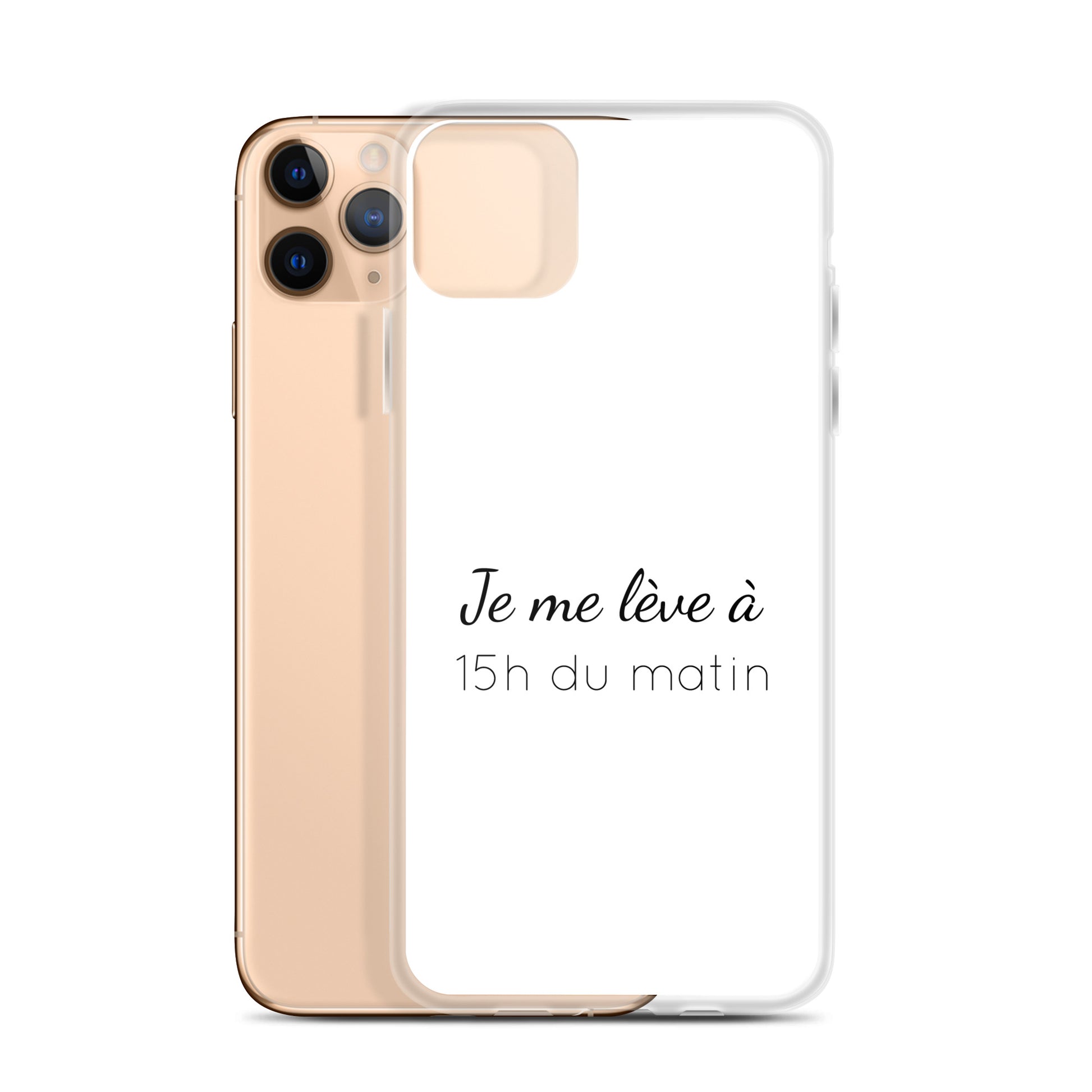 Coque iPhone Je me lève à 15h du matin iPhone 11 Pro Max - Sedurro