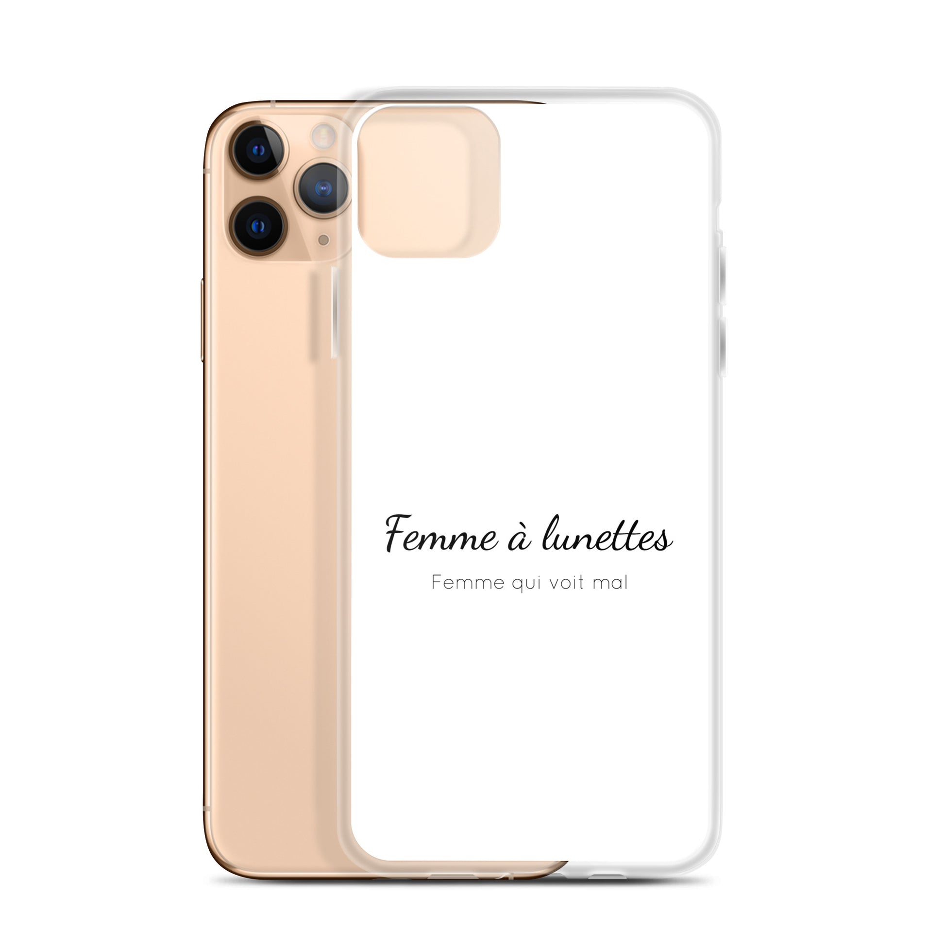 Coque iPhone Femme à lunettes femme qui voit mal iPhone 11 Pro Max - Sedurro