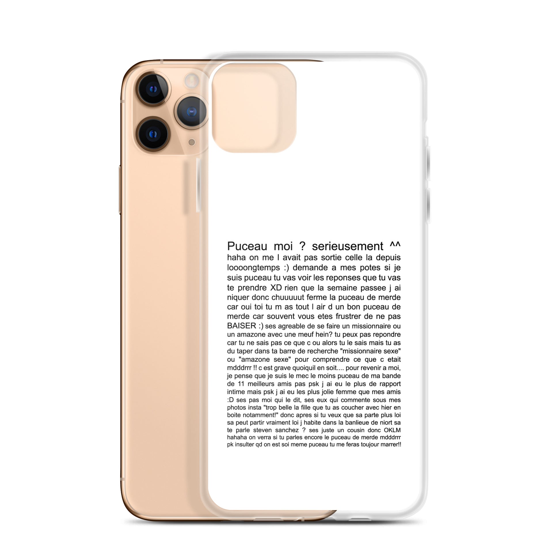 Coque iPhone Puceau moi on me l'avait pas sorti depuis longtemps - Sedurro