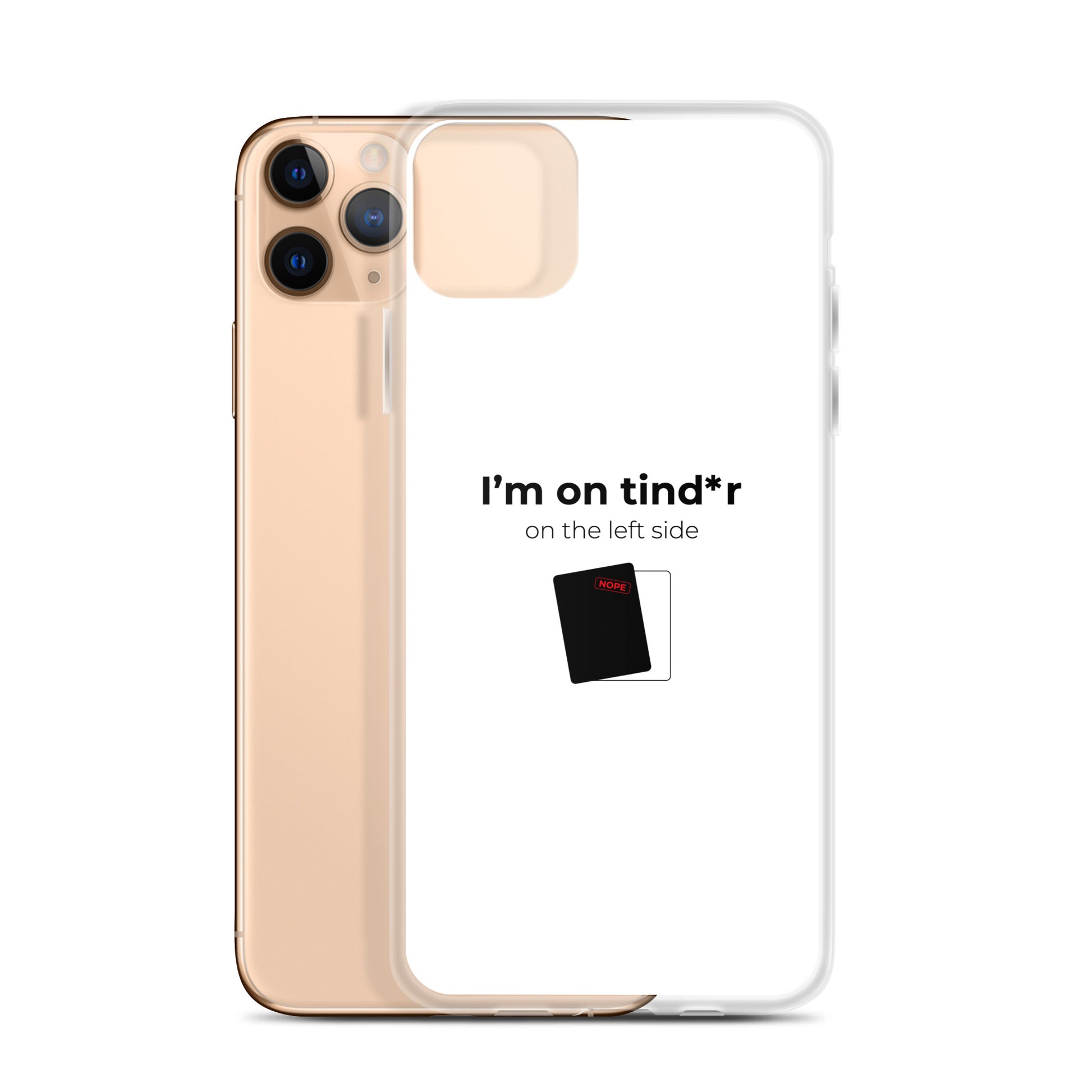 Coque iPhone I'm on tind*r on the left side - Sedurro