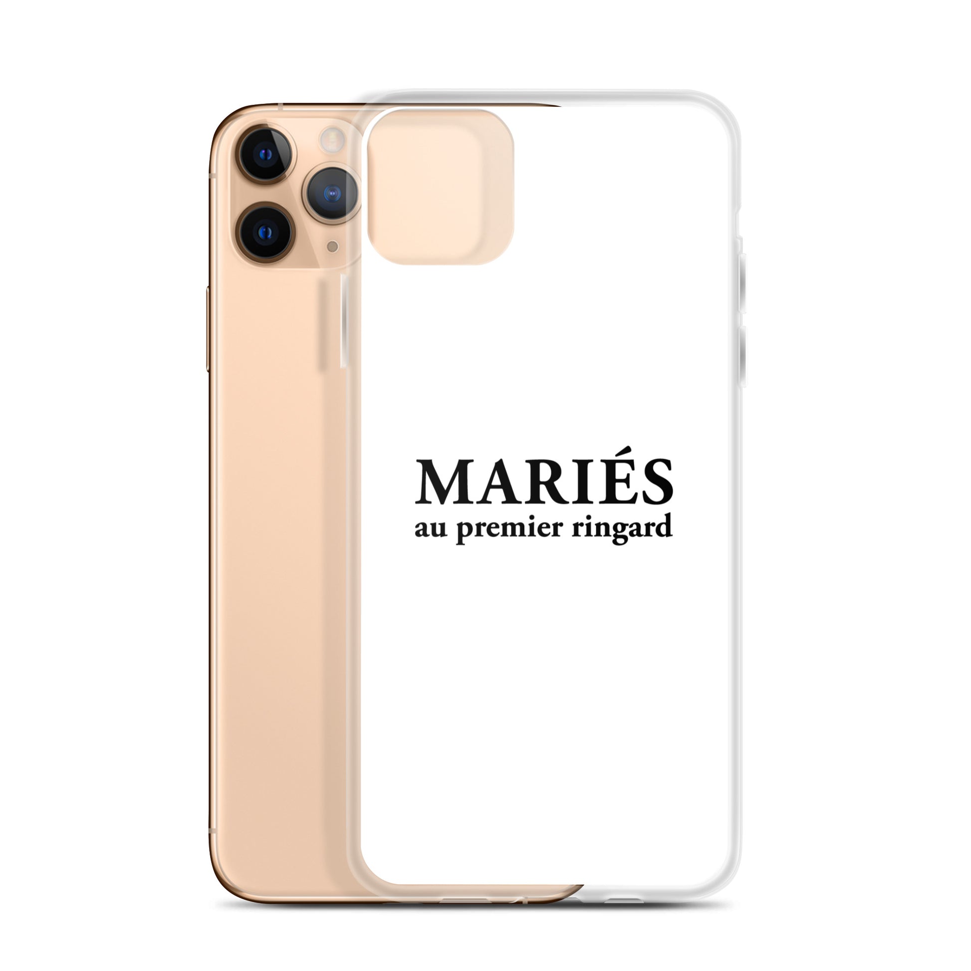 Coque iPhone Mariés au premier ringard - Sedurro