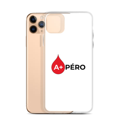 Coque iPhone Apéro groupe sanguin A+ - Sedurro