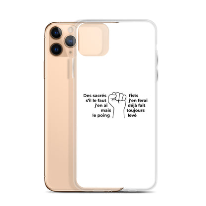 Coque iPhone Paroles des sacrés fists toujours le poing levé - Sedurro