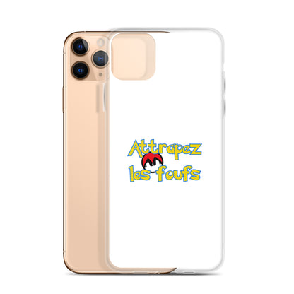 Coque iPhone Attrapez les foufs Pokeboule - Sedurro