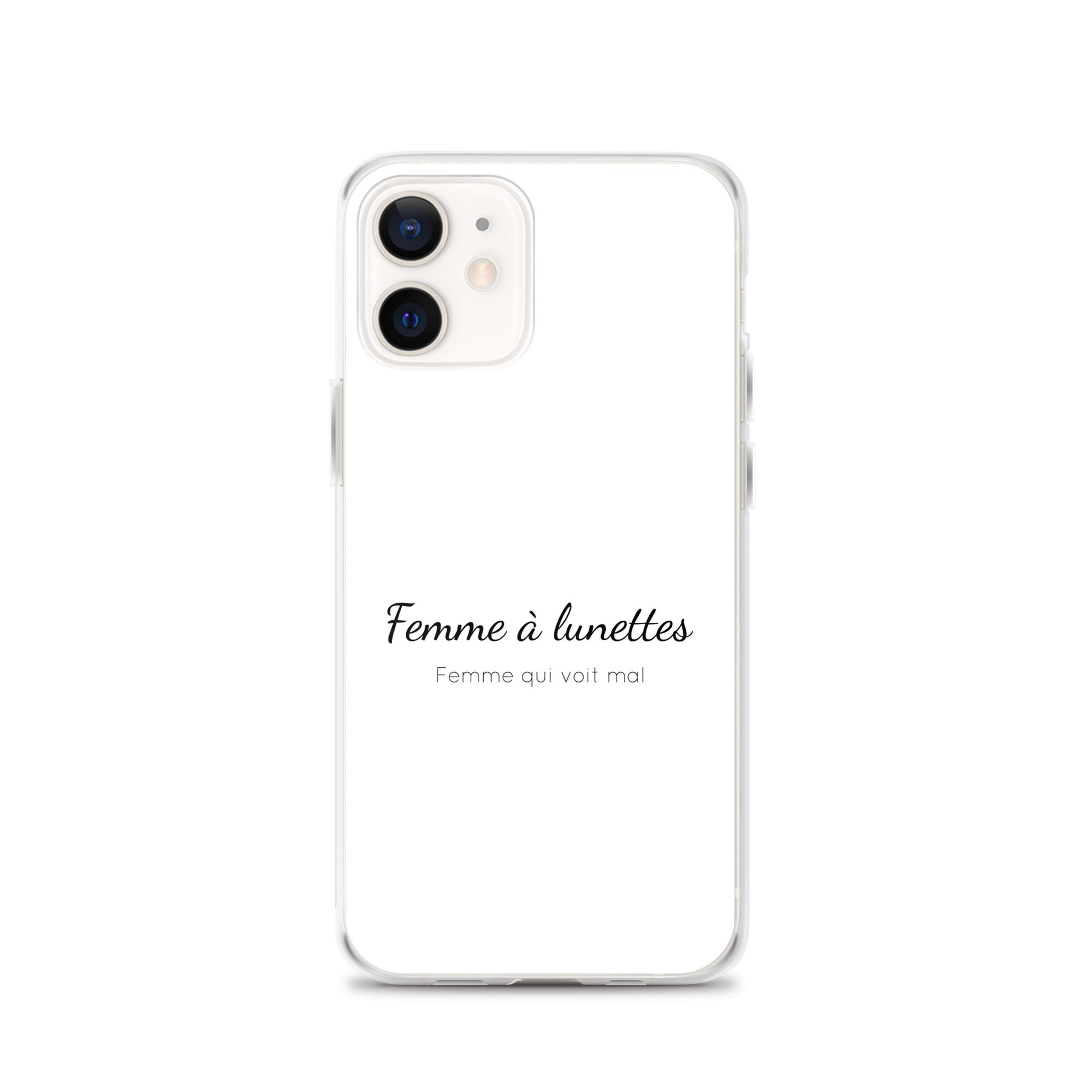 Coque iPhone Femme à lunettes femme qui voit mal - Sedurro