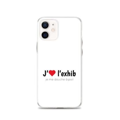 Coque iPhone J'aime l'exhib je me douche à poil - Sedurro