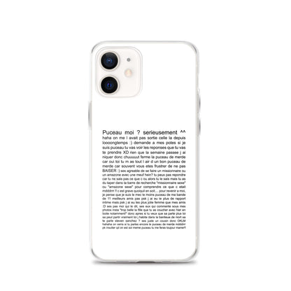 Coque iPhone Puceau moi on me l'avait pas sorti depuis longtemps iPhone 12 - Sedurro