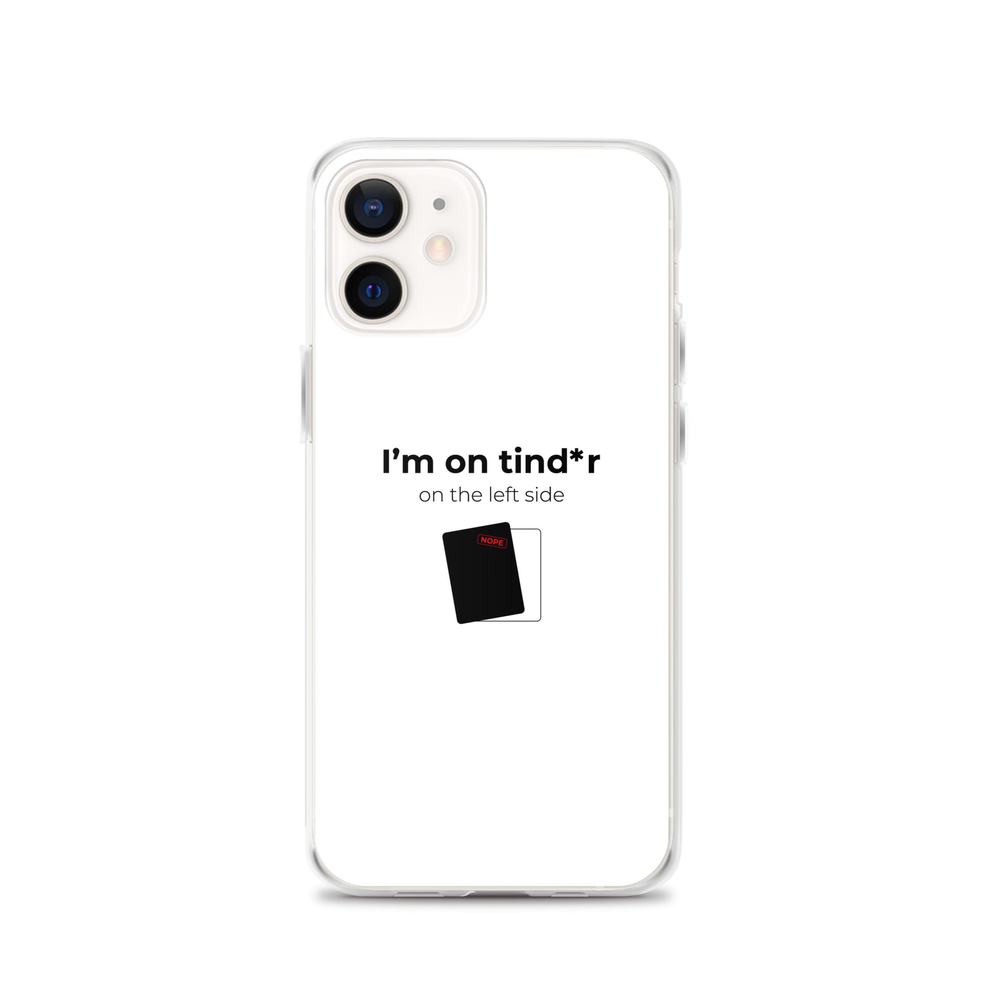 Coque iPhone I'm on tind*r on the left side iPhone 12 - Sedurro