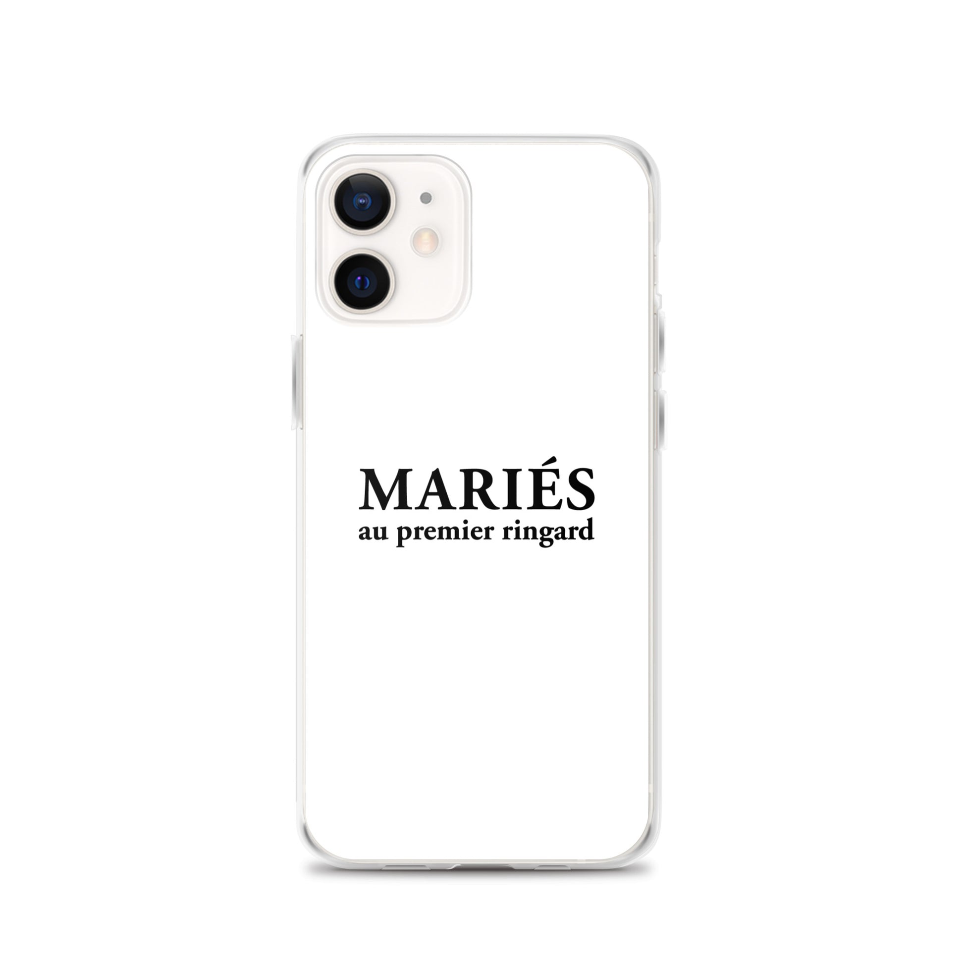 Coque iPhone Mariés au premier ringard iPhone 12 - Sedurro