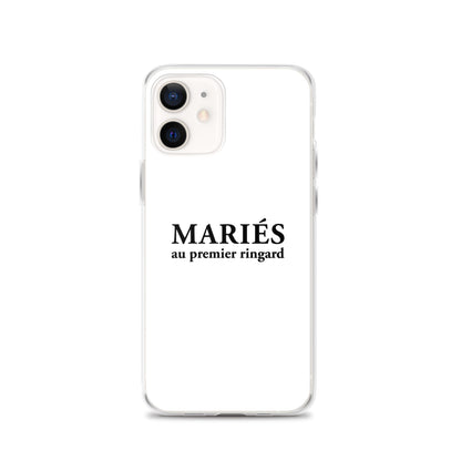 Coque iPhone Mariés au premier ringard iPhone 12 - Sedurro