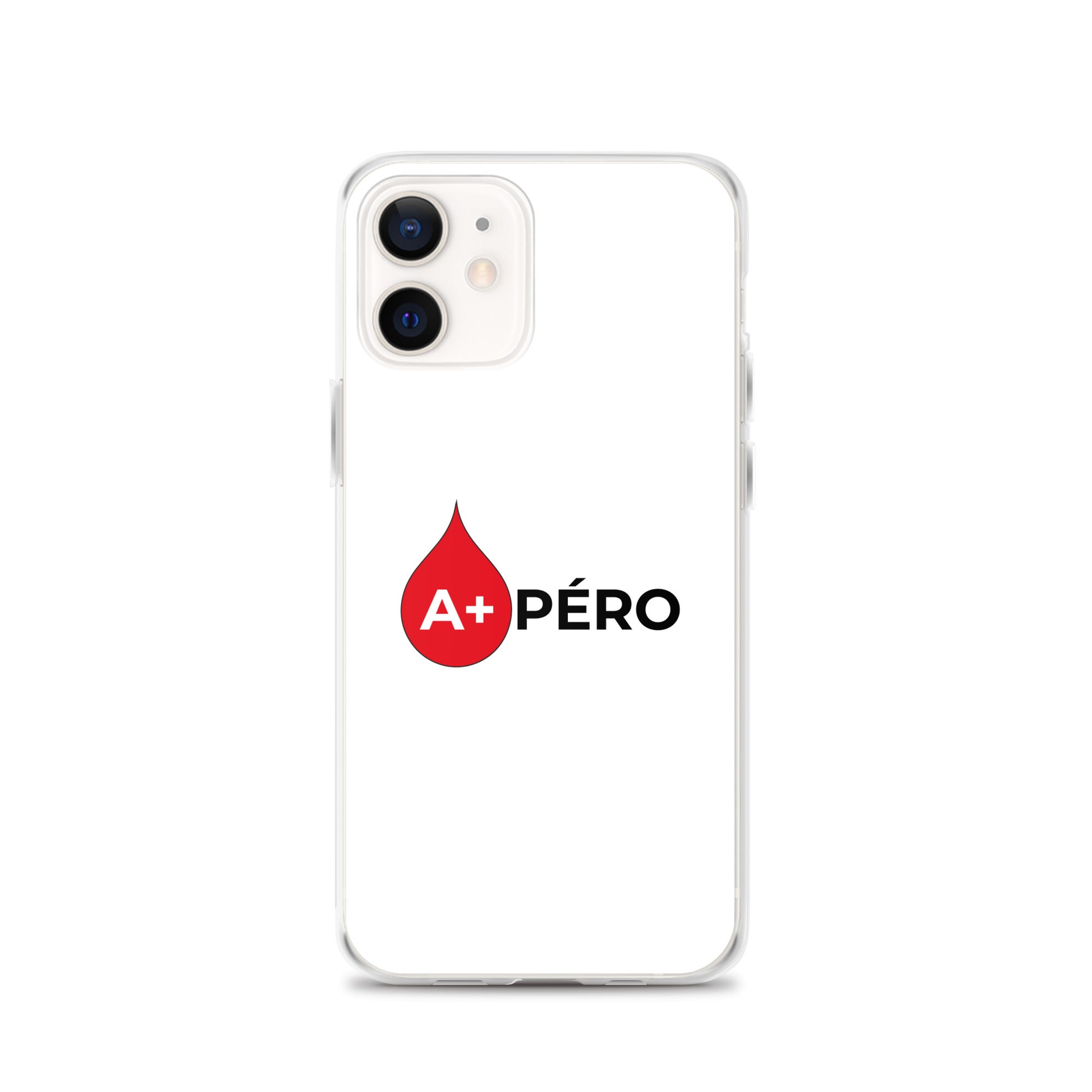Coque iPhone Apéro groupe sanguin A+ iPhone 12 - Sedurro