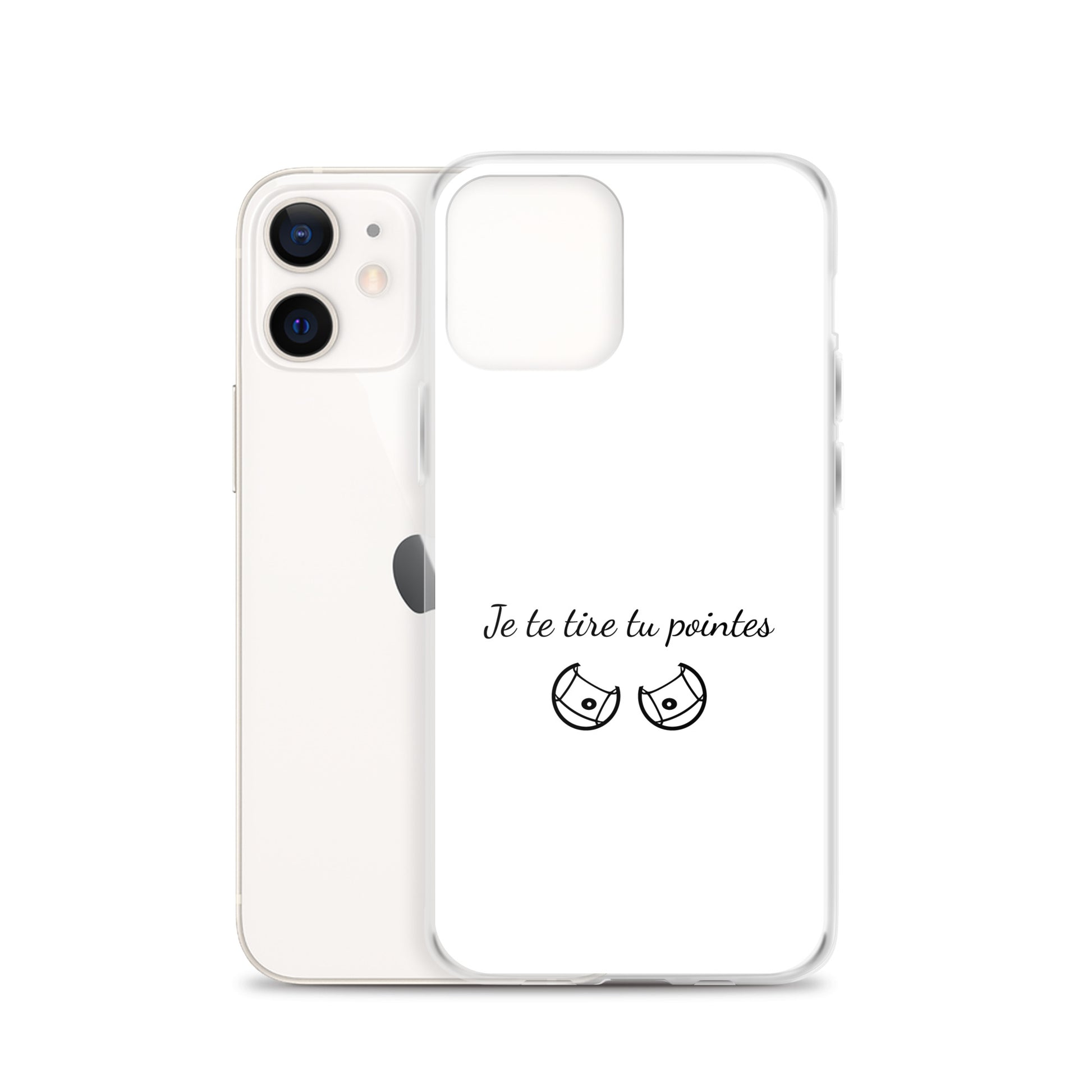 Coque iPhone Je te tire tu pointes iPhone 12 - Sedurro