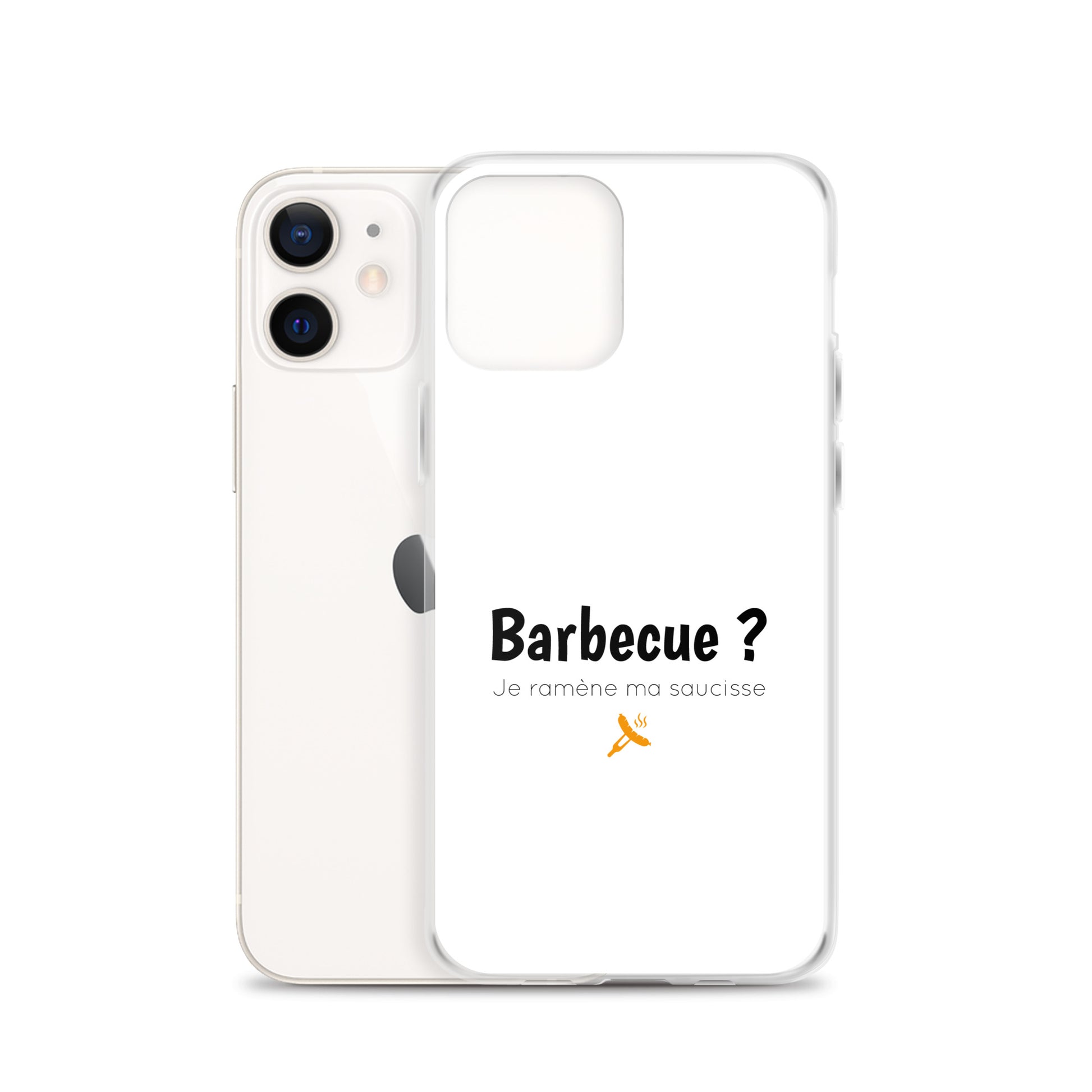 Coque iPhone Barbecue je ramène ma saucisse iPhone 12 - Sedurro
