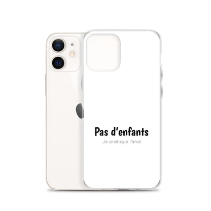 Coque iPhone Pas d'enfants je pratique l'anal iPhone 12 - Sedurro