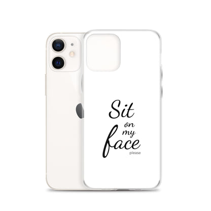 Coque iPhone Sit on my face please - Sedurro