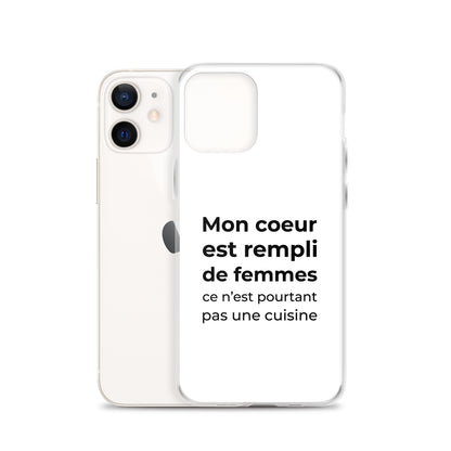 Coque iPhone Mon cœur est rempli de femmes ce n'est pourtant pas une cuisine - Sedurro
