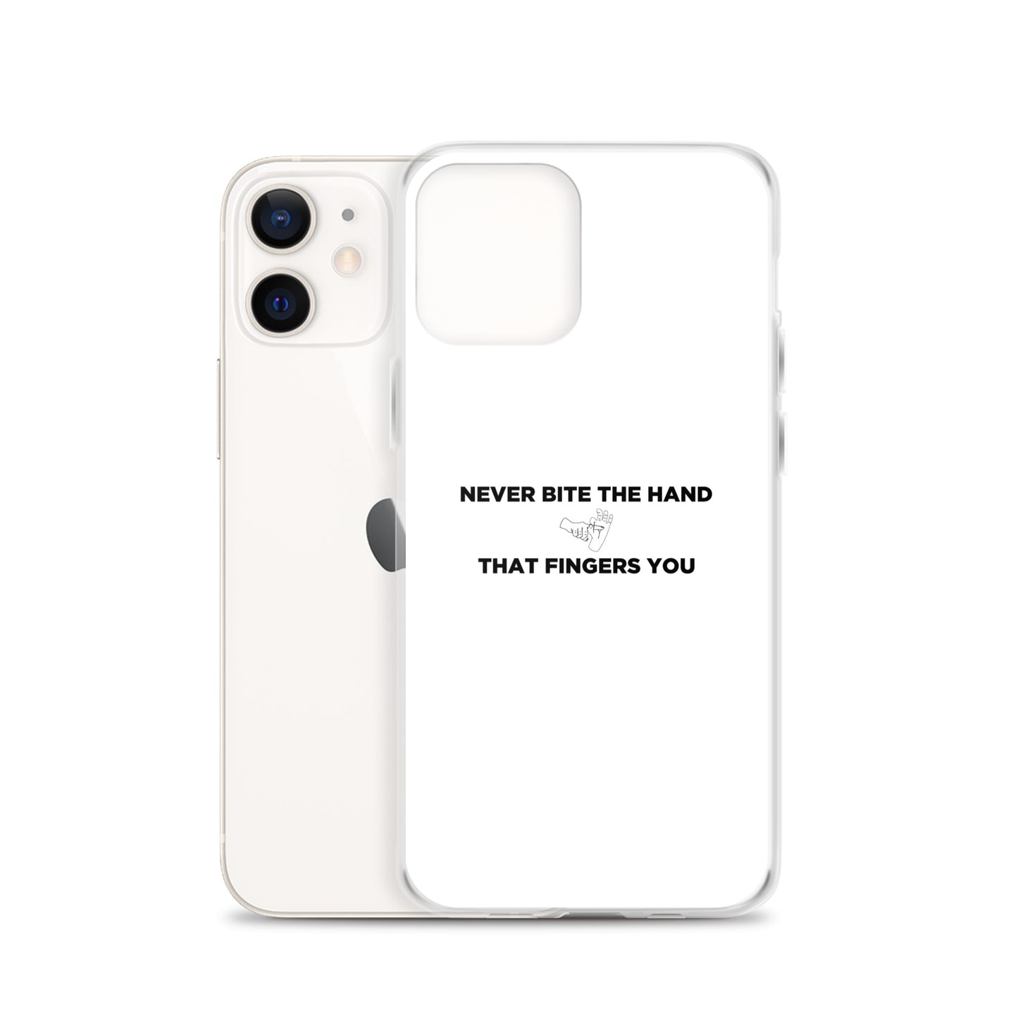 Coque iPhone Never bite the hand that fingers you - Sedurro