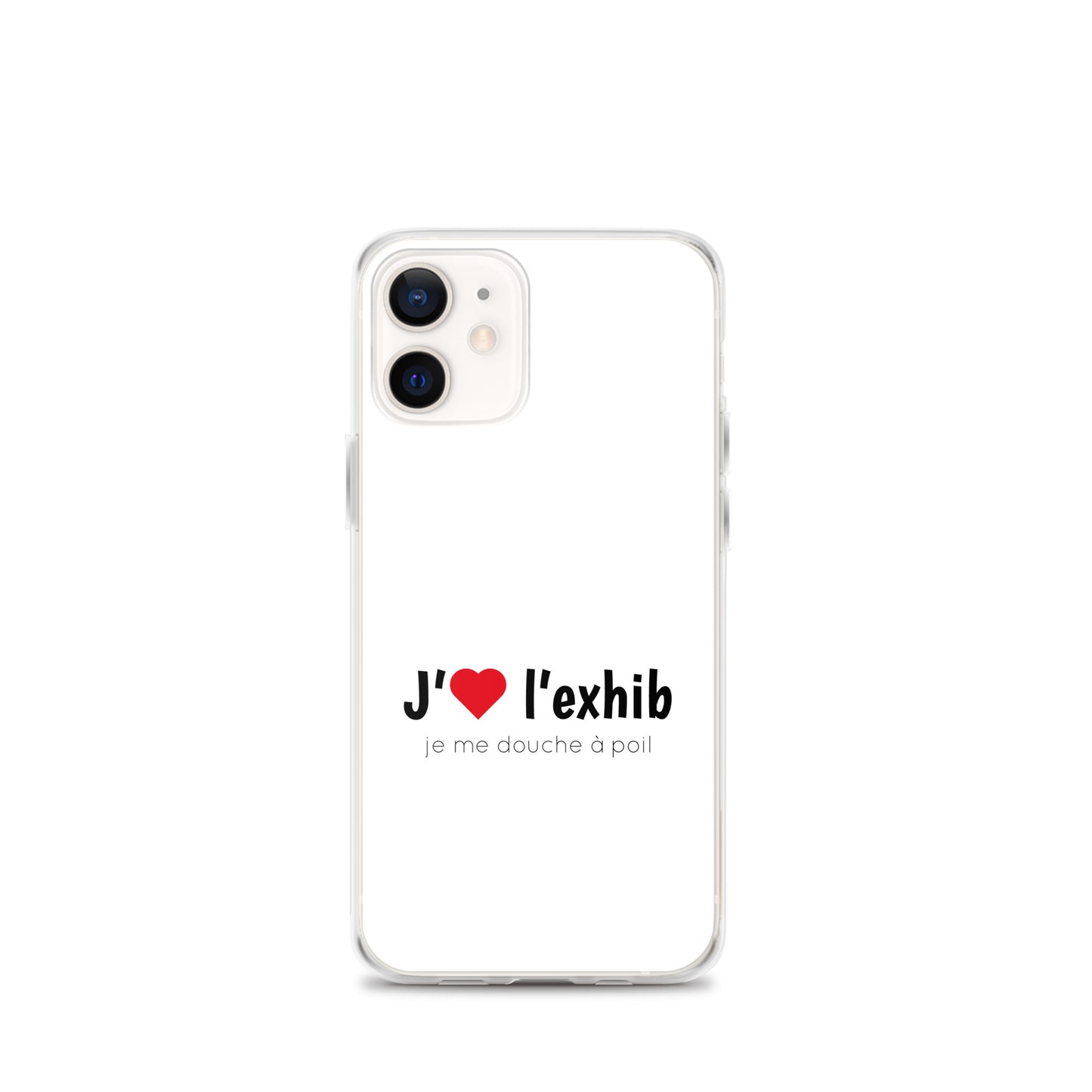 Coque iPhone J'aime l'exhib je me douche à poil - Sedurro
