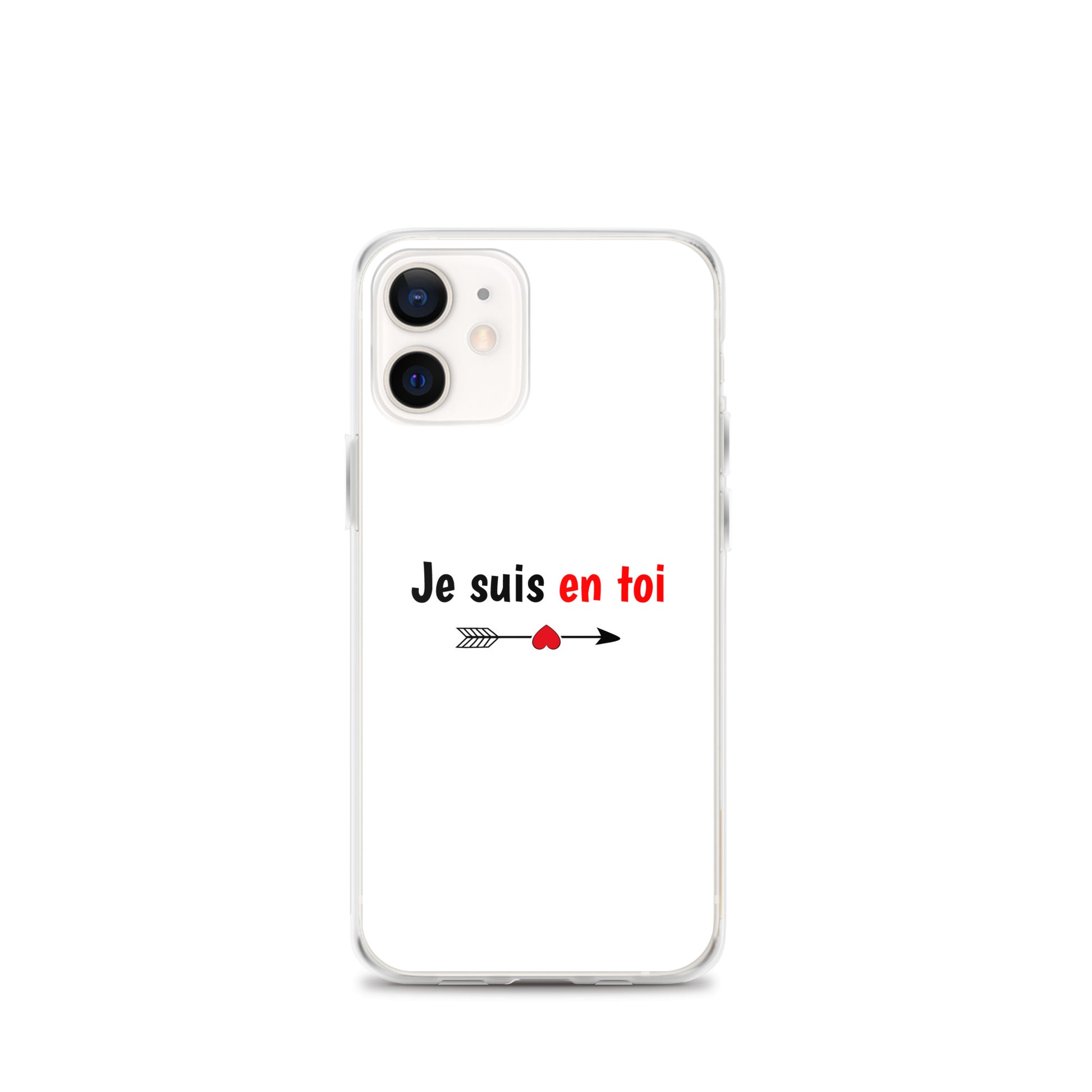 Coque iPhone Je suis en toi flèche cupidon iPhone 12 mini - Sedurro