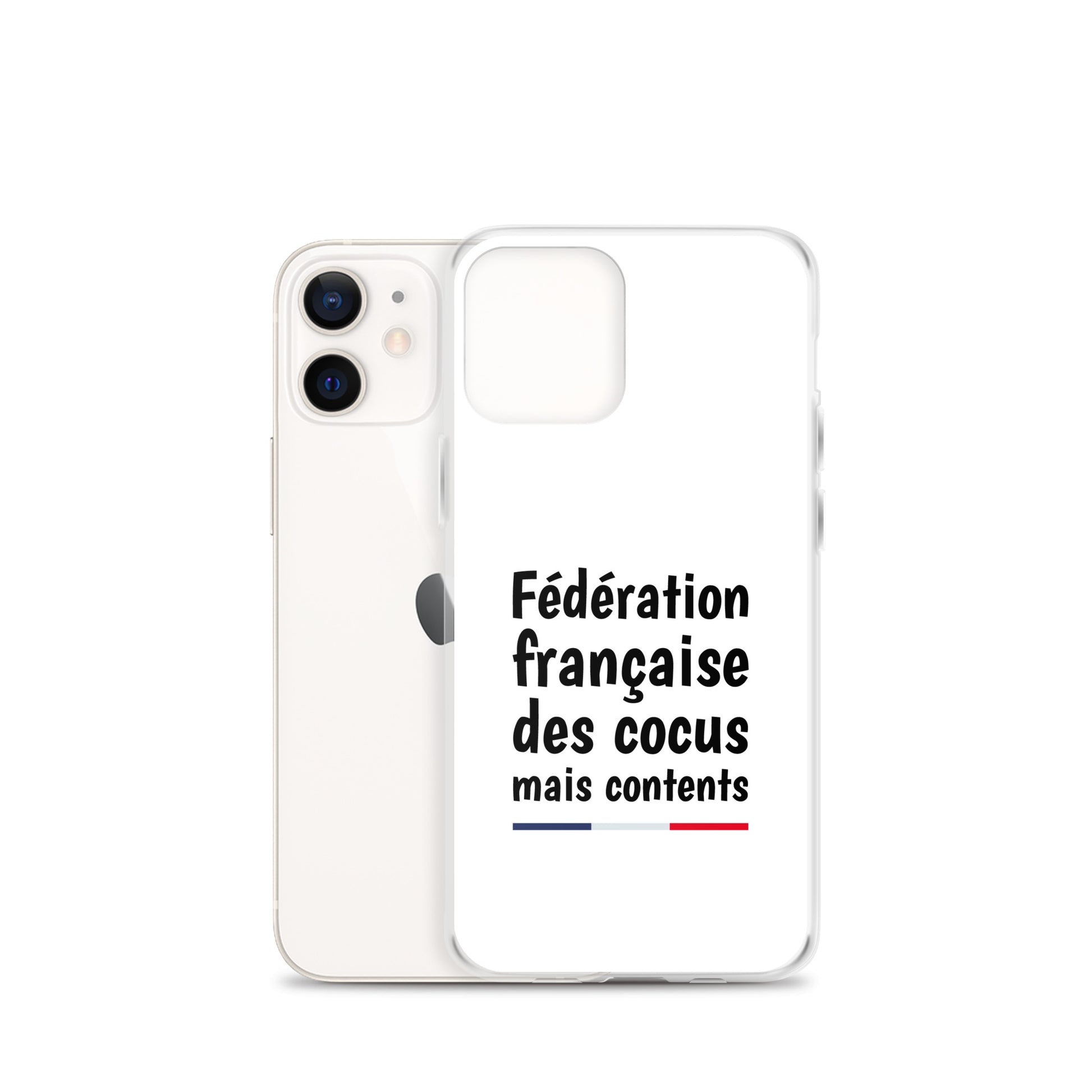 Coque iPhone Fédération française des cocus mais contents iPhone 12 mini - Sedurro