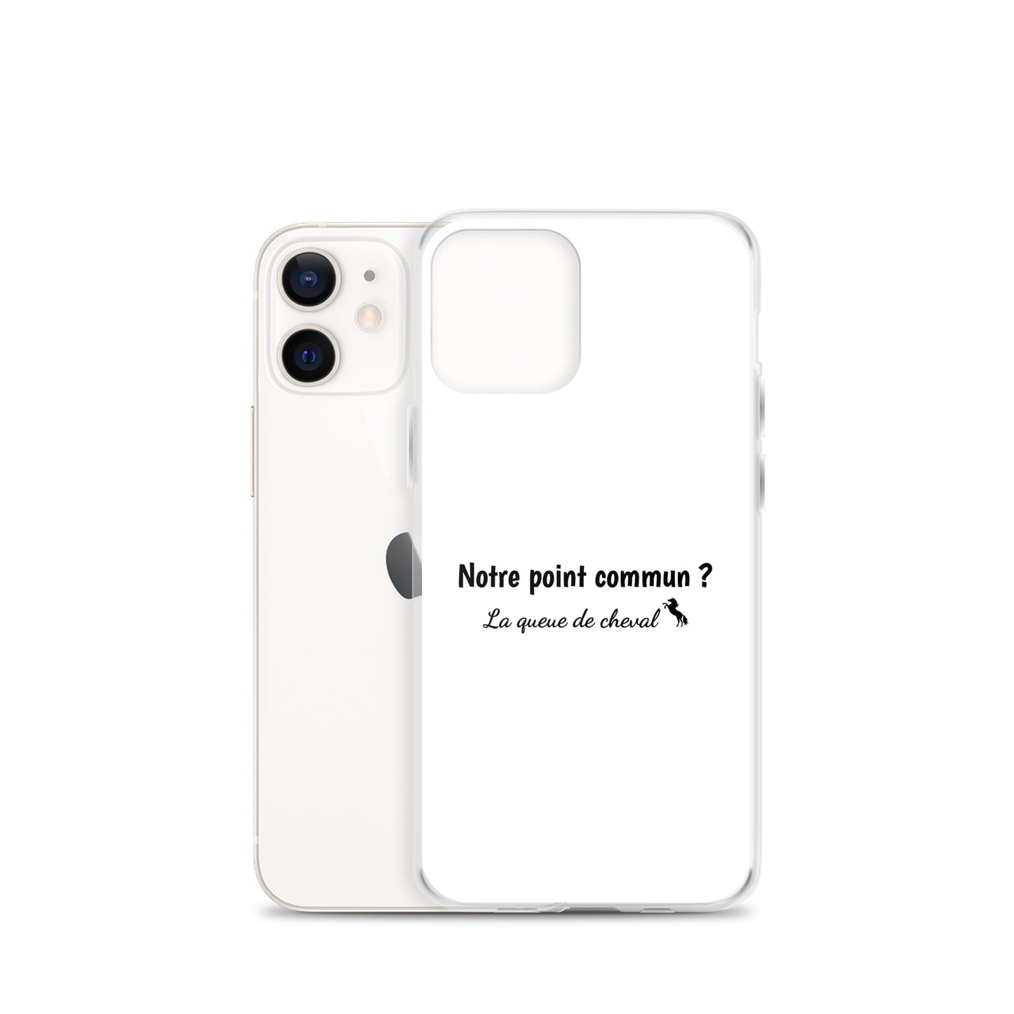 Coque iPhone Notre point commun la queue de cheval iPhone 12 mini - Sedurro