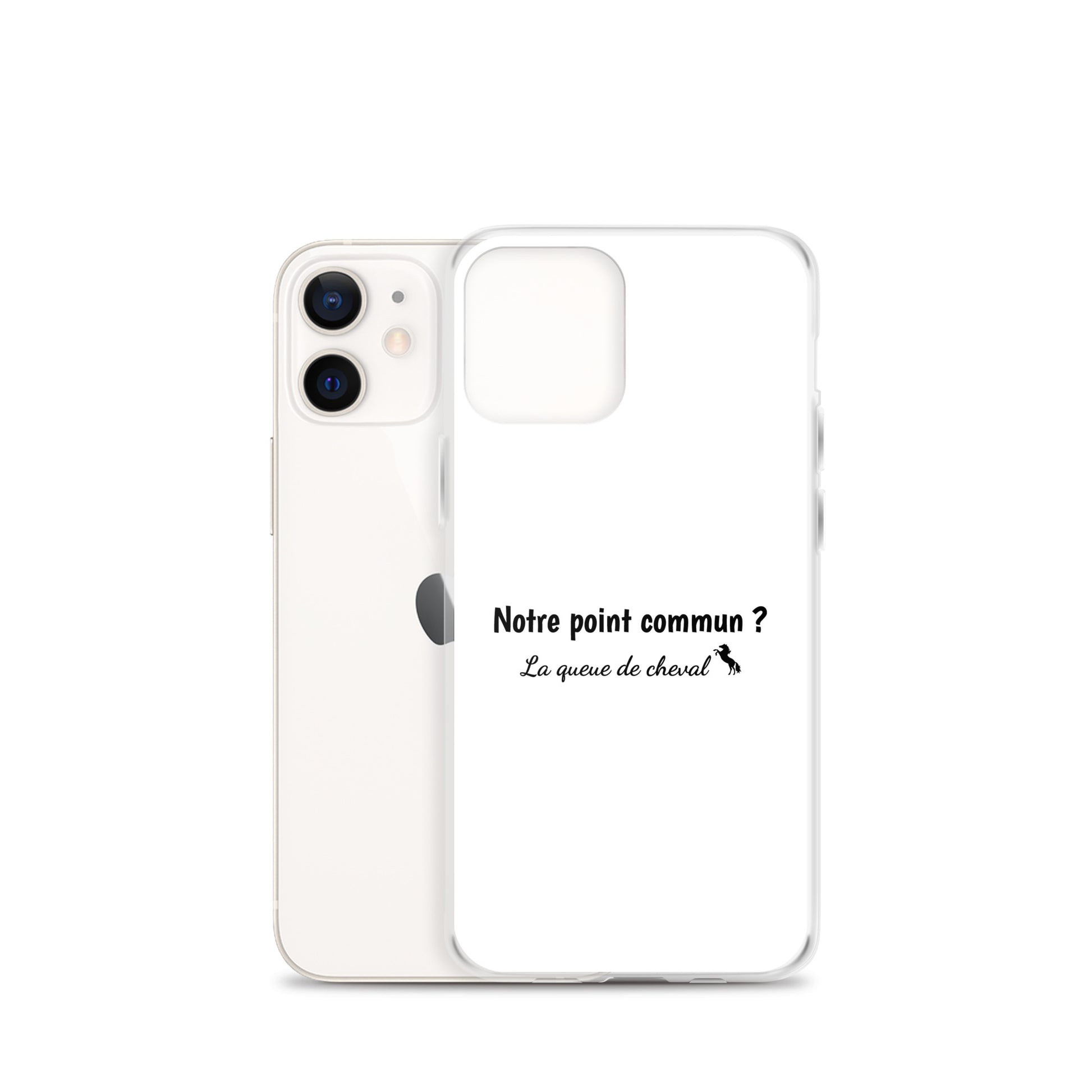 Coque iPhone Notre point commun la queue de cheval iPhone 12 mini - Sedurro