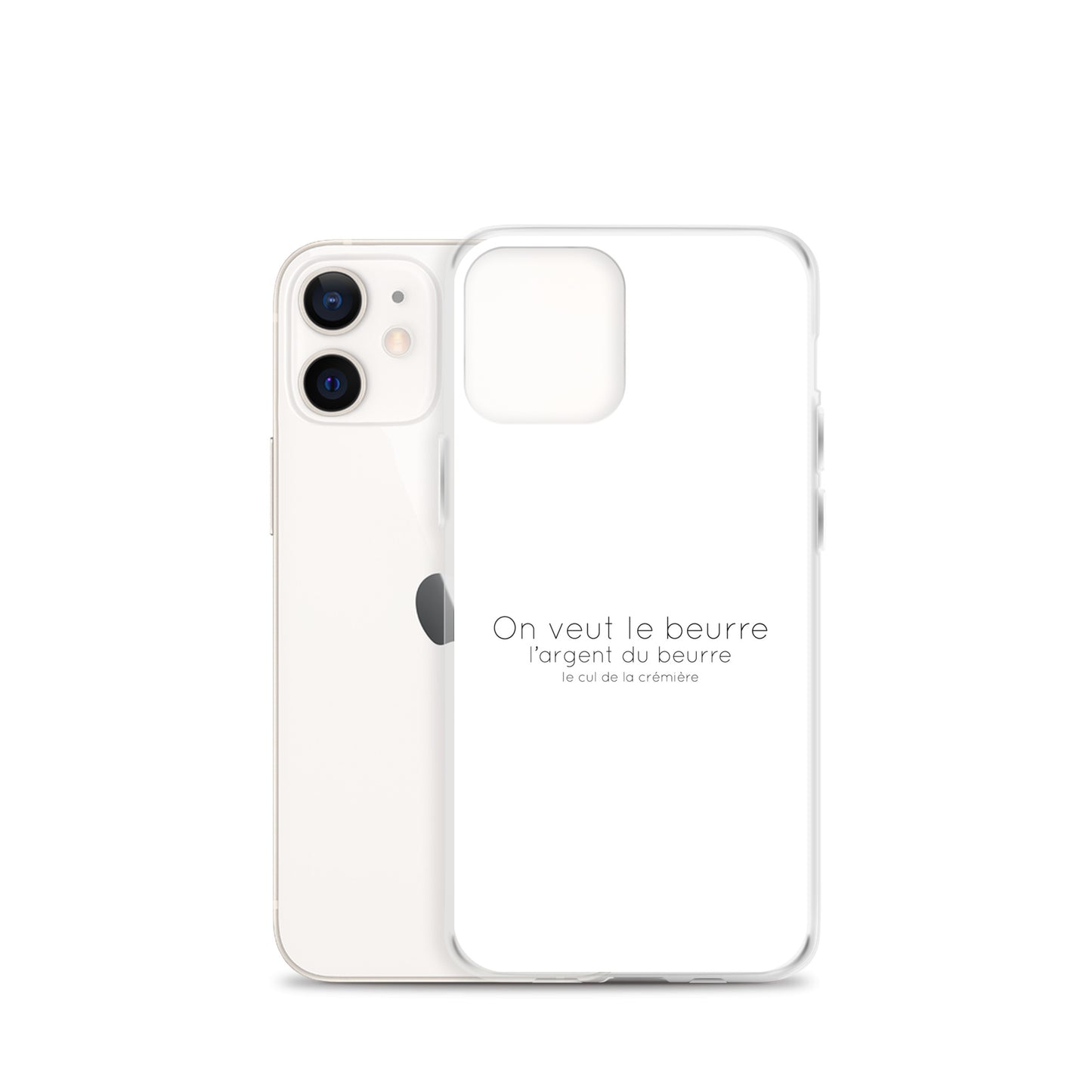 Coque iPhone On veut le beurre l'argent du beurre et le cul de la crémière iPhone 12 mini - Sedurro