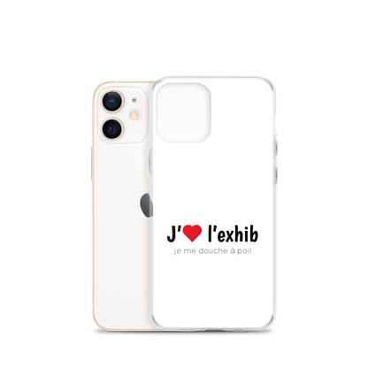 Coque iPhone J'aime l'exhib je me douche à poil iPhone 12 mini - Sedurro