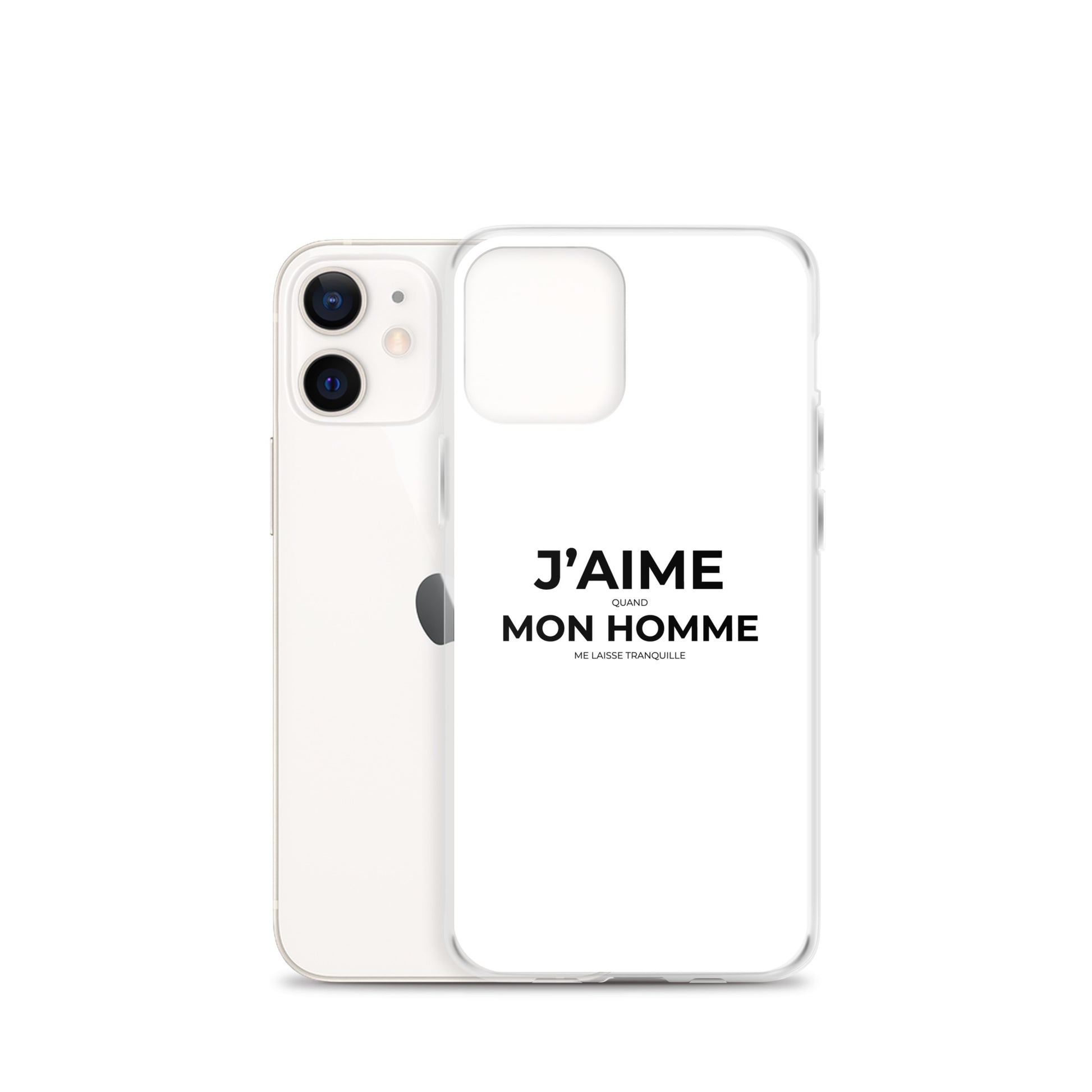 Coque iPhone J'aime quand mon homme me laisse tranquille - Sedurro