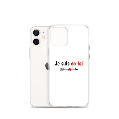 Coque iPhone Je suis en toi flèche cupidon - Sedurro