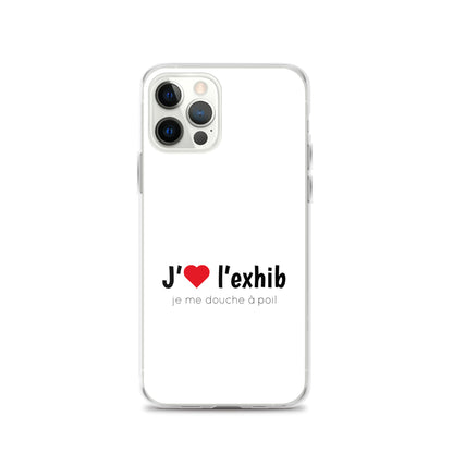Coque iPhone J'aime l'exhib je me douche à poil - Sedurro