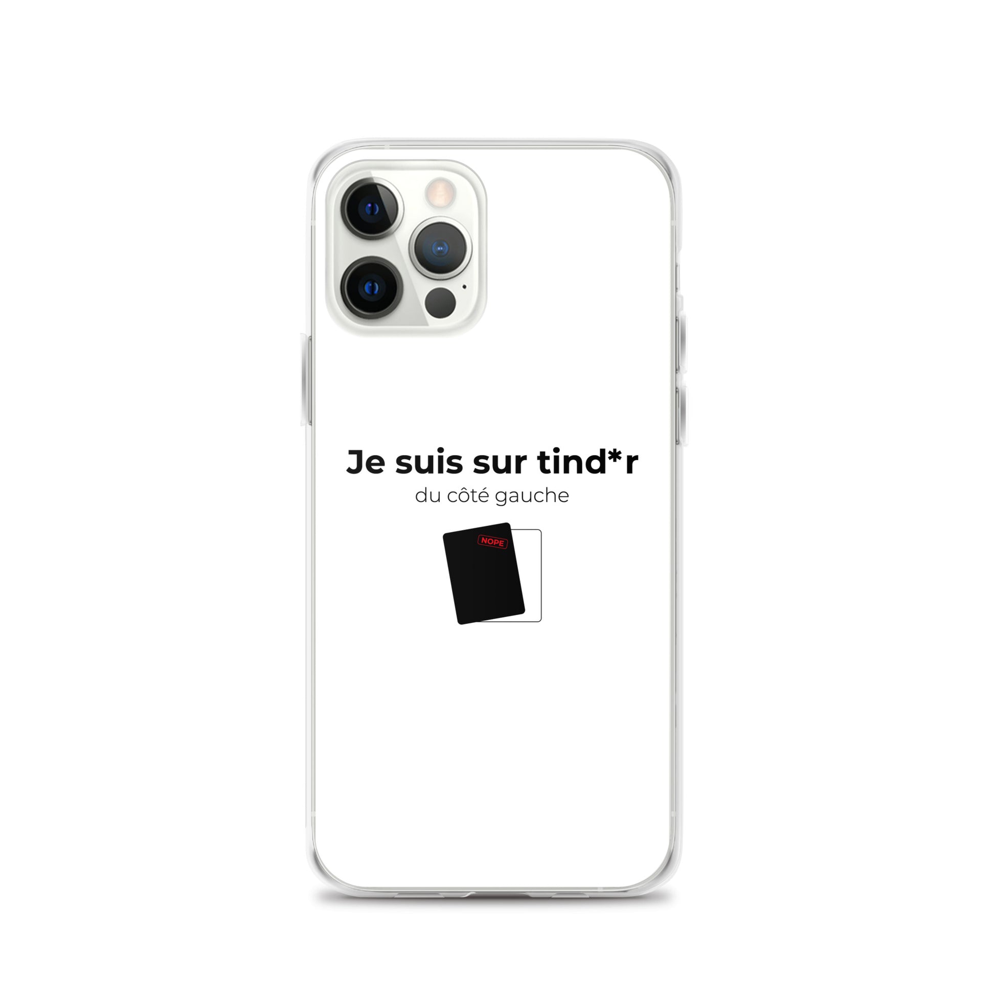 Coque iPhone Je suis sur tind*r du côté gauche iPhone 12 Pro - Sedurro