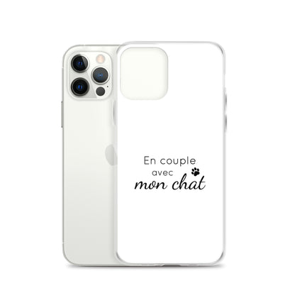 Coque iPhone En couple avec mon chat iPhone 12 Pro - Sedurro