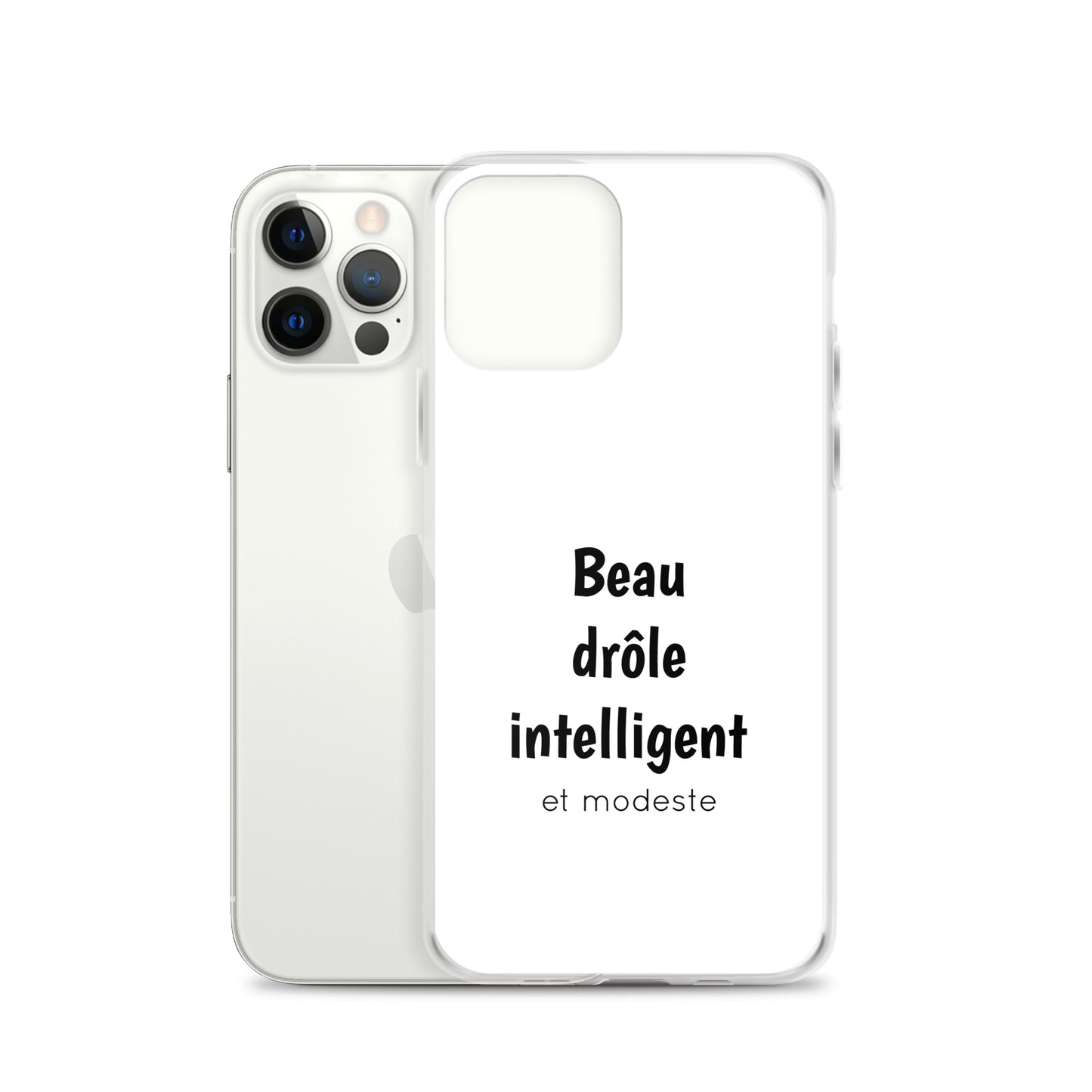 Coque iPhone Beau drôle intelligent et modeste - Sedurro