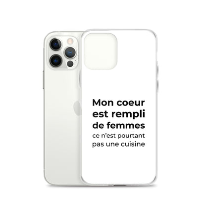 Coque iPhone Mon cœur est rempli de femmes ce n'est pourtant pas une cuisine - Sedurro