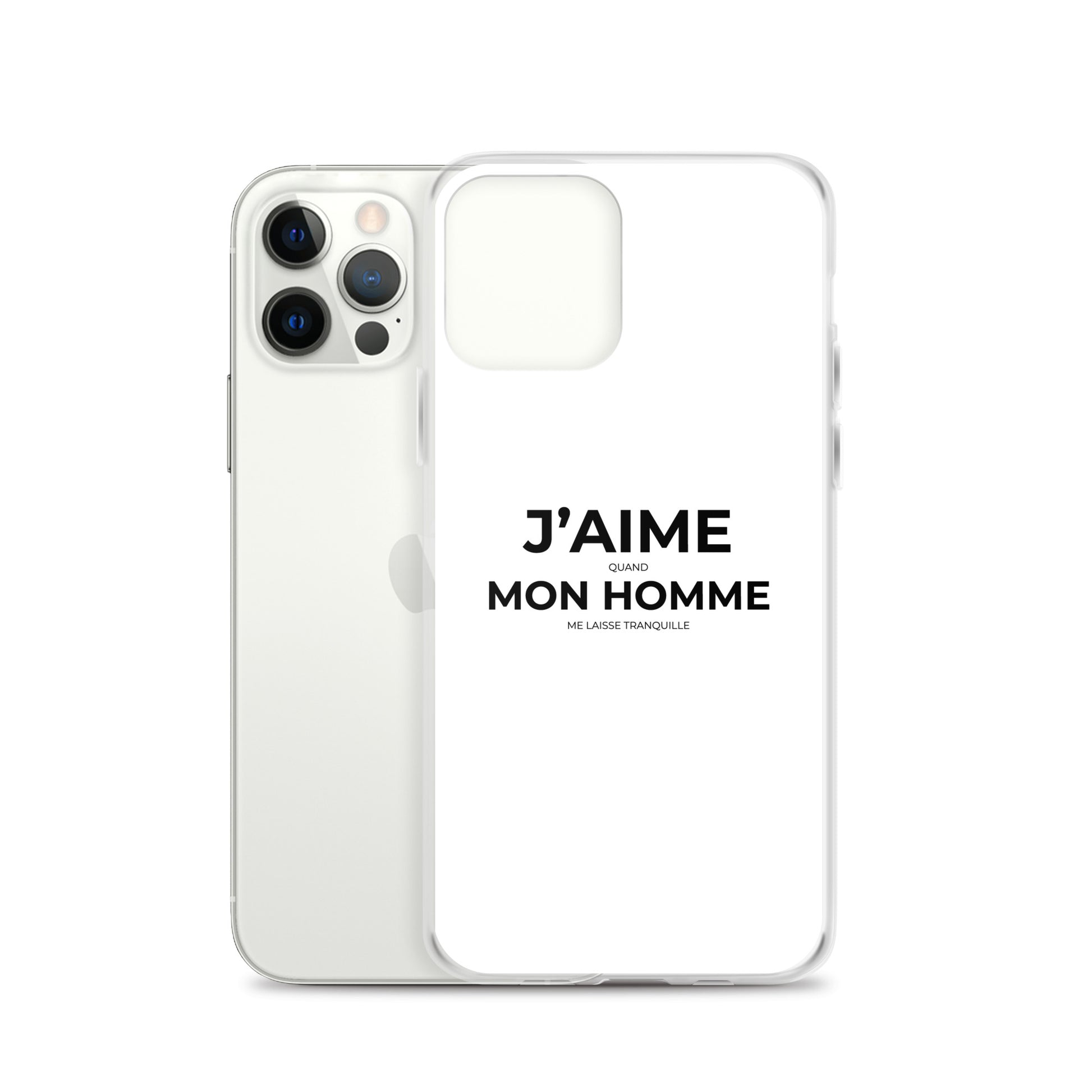 Coque iPhone J'aime quand mon homme me laisse tranquille - Sedurro