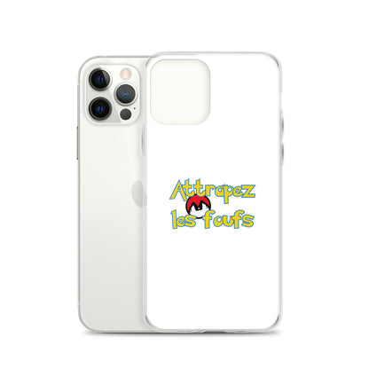 Coque iPhone Attrapez les foufs Pokeboule - Sedurro