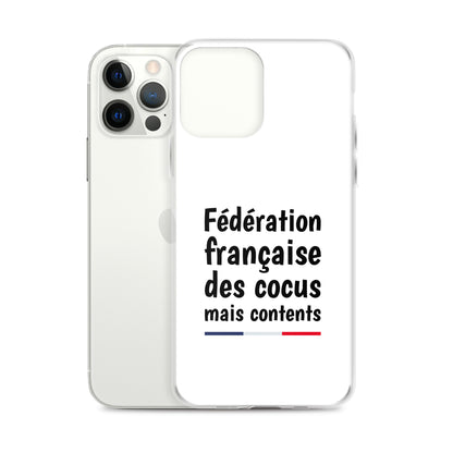 Coque iPhone Fédération française des cocus mais contents iPhone 12 Pro Max - Sedurro