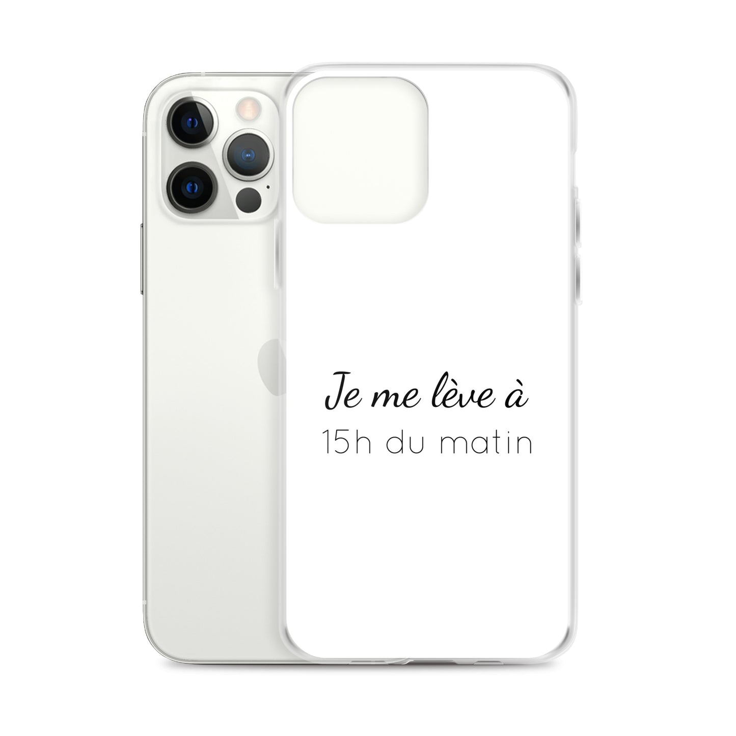 Coque iPhone Je me lève à 15h du matin iPhone 12 Pro Max - Sedurro